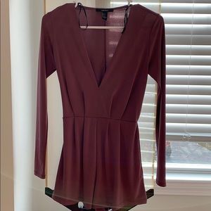 Forever 21 Long Sleeve Romper